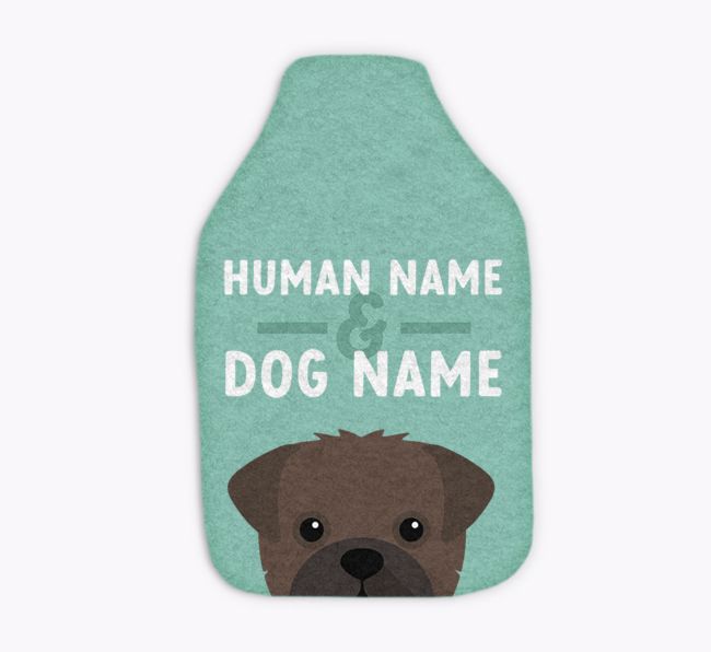 Human and Dog Names: Personalised {breedFullName} Hot Water Bottle